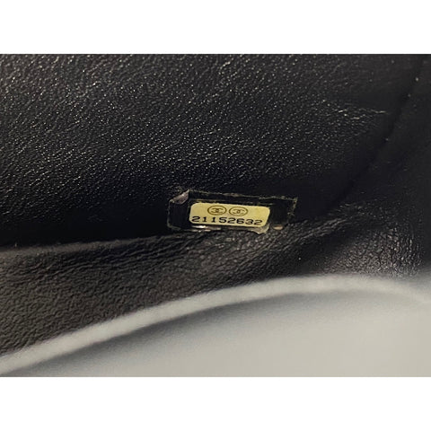 CHANEL Lambskin Mini Matelasse Shoulder Bag black WS31785