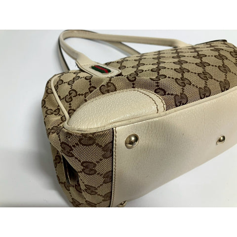 GUCCI ƒvƒŠƒ“ƒV�[ƒ‰ƒCƒ“ Handbag white WS31788