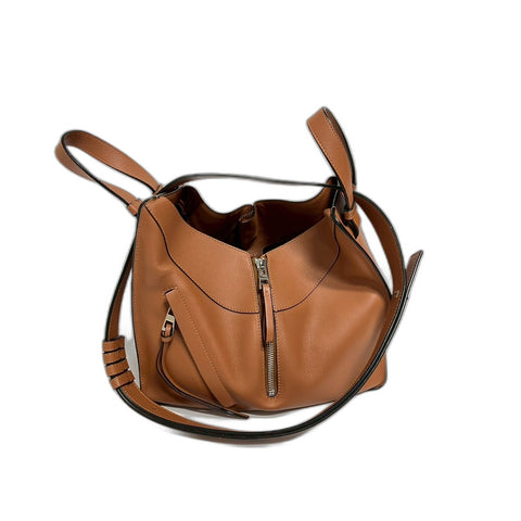 LOEWE hammock Shoulder Bag leather Brown WS31792