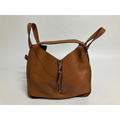 LOEWE hammock Shoulder Bag leather Brown WS31792
