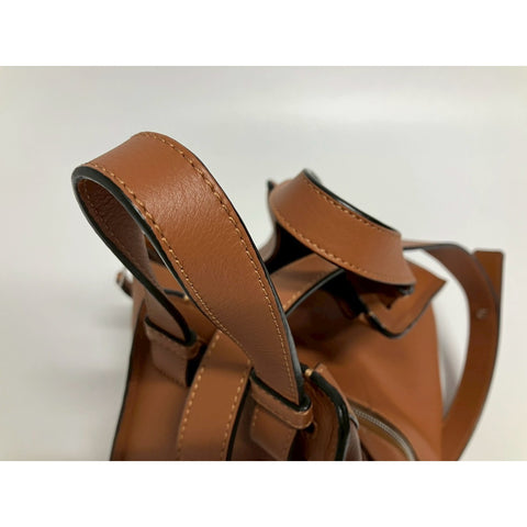 LOEWE hammock Shoulder Bag leather Brown WS31792
