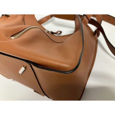 LOEWE hammock Shoulder Bag leather Brown WS31792