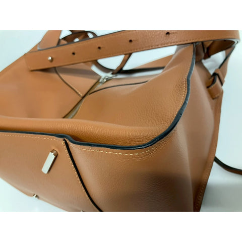 LOEWE hammock Shoulder Bag leather Brown WS31792