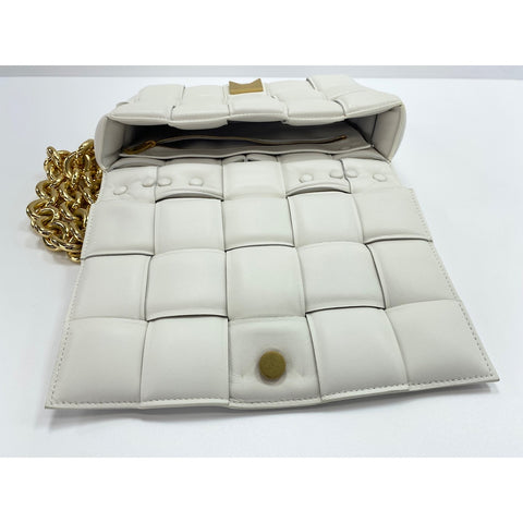 BOTTEGAVENETA 2-Way Cassette Handbag white WS31794