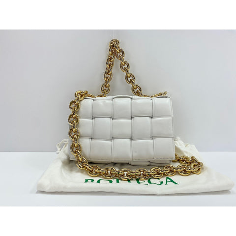 BOTTEGAVENETA 2-Way Cassette Handbag white WS31794
