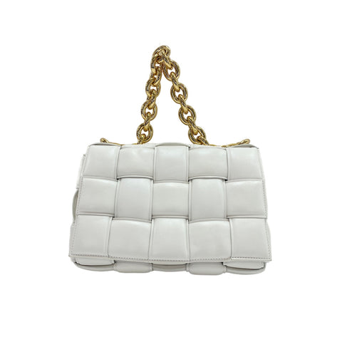 BOTTEGAVENETA 2-Way Cassette Handbag white WS31794