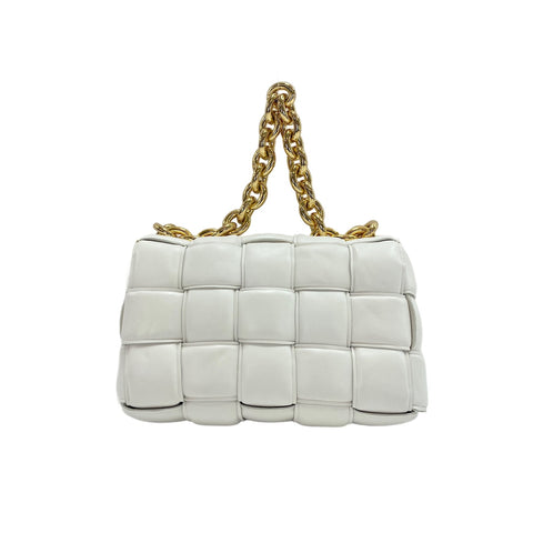 BOTTEGAVENETA 2-Way Cassette Handbag white WS31794