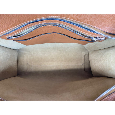 LOEWE Buckle Zip Tote Shoulder Bag Brown WS31797
