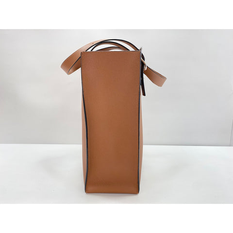 LOEWE Buckle Zip Tote Shoulder Bag Brown WS31797