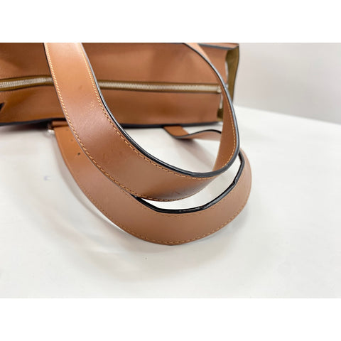 LOEWE Buckle Zip Tote Shoulder Bag Brown WS31797