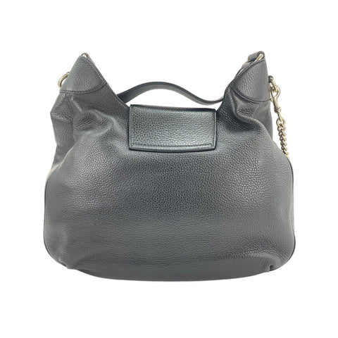 GUCCI 2-Way Horsebit Handbag black WS31798