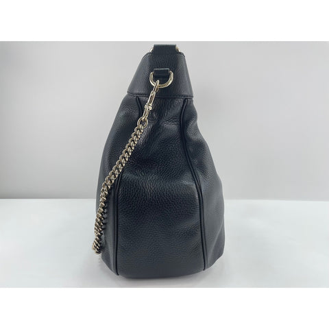 GUCCI 2-Way Horsebit Handbag black WS31798
