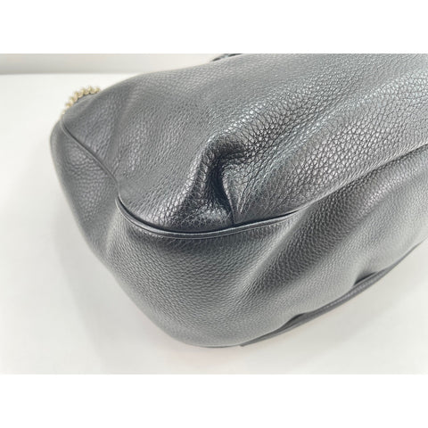 GUCCI 2-Way Horsebit Handbag black WS31798