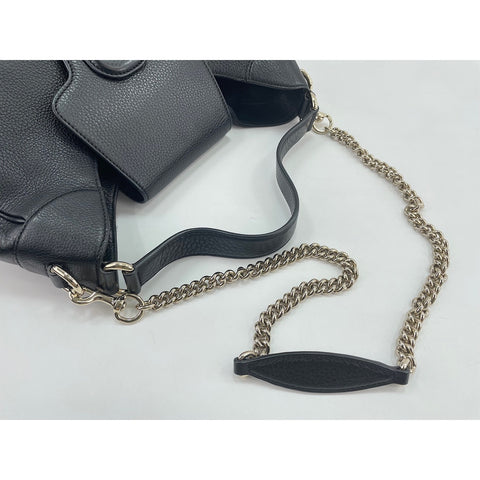 GUCCI 2-Way Horsebit Handbag black WS31798