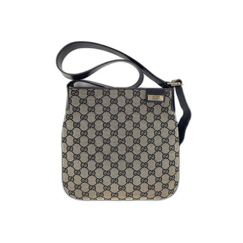 GUCCI GG canvas Shoulder Bag black WS31806