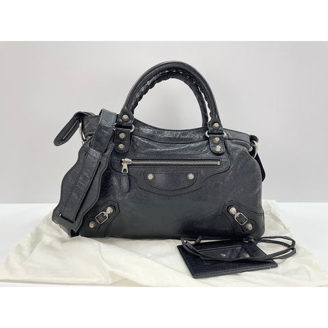 BALENCIAGA 2WAY Giant Town Handbag black WS31807