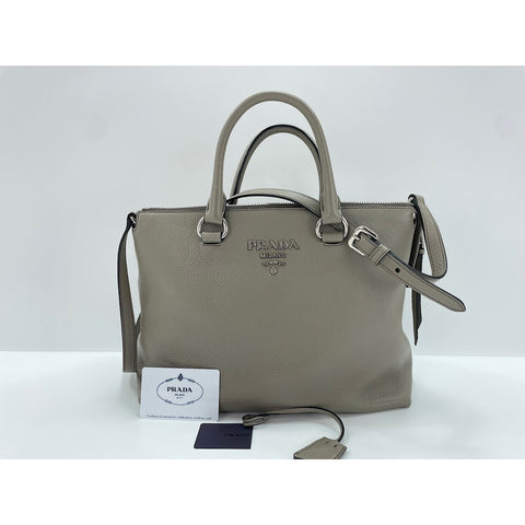 PRADA 2WAY Sac à main gris WS31808