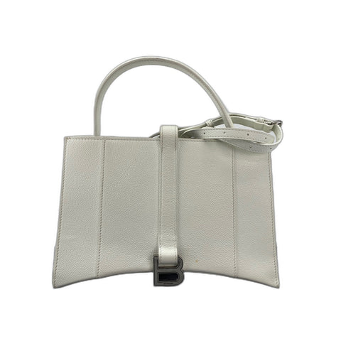 BALENCIAGA 2-Way Hourglass Handtasche weiß WS31811