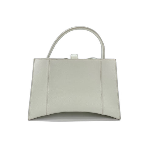 BALENCIAGA Sac à main sablier à 2 voies blanc WS31811