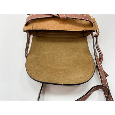 LOEWE Leather Gate Mini Shoulder Bag Brown WS31812
