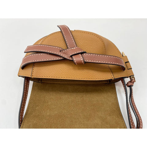 LOEWE Leather Gate Mini Shoulder Bag Brown WS31812