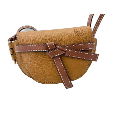 LOEWE Gate mini sac à bandoulière marron WS31812