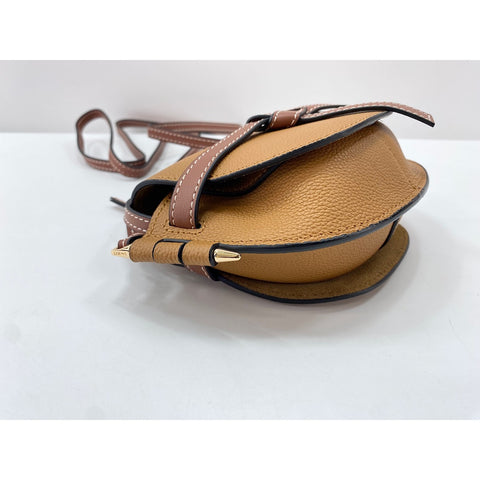 LOEWE Leather Gate Mini Shoulder Bag Brown WS31812