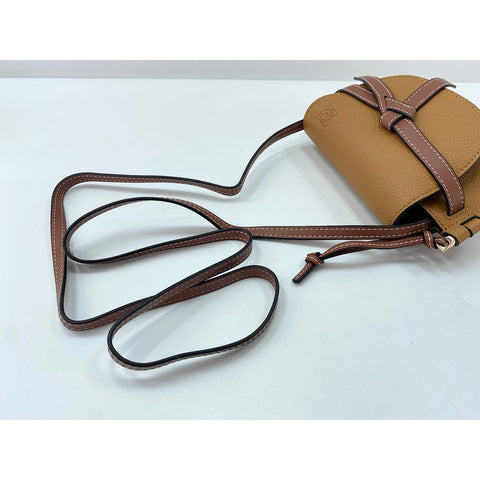 LOEWE Gate mini sac à bandoulière marron WS31812