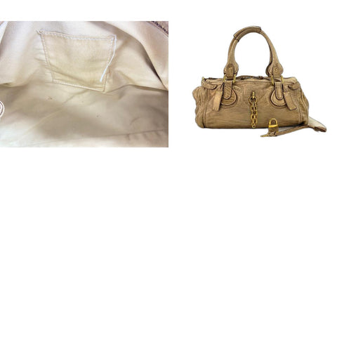 Chloe Paddington Handbag gold WS31815