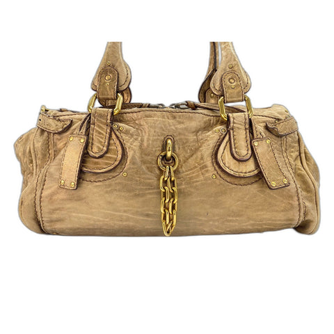 Chloe Paddington Handbag gold WS31815