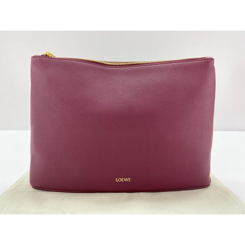 LOEWE oblong pouch Clutch bag wine-red WS31818