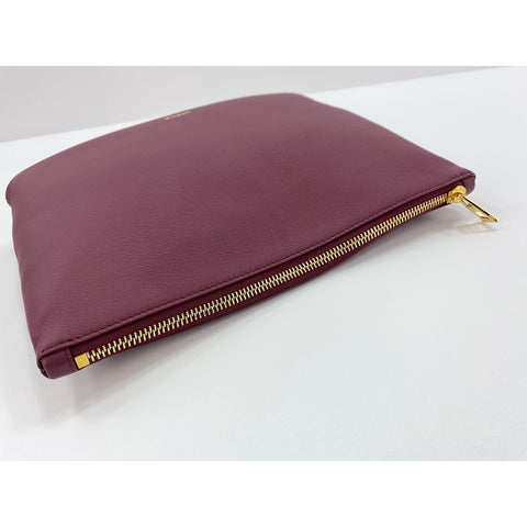 LOEWE oblong pouch Clutch bag wine-red WS31818