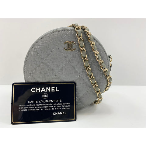CHANEL Matrasse Shoulder Bag gray WS31820