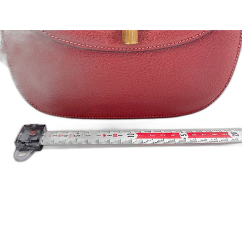 GUCCI 2WAY Bamboo Handbag Red WS31821
