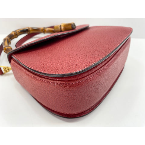 GUCCI 2WAY Bamboo Handbag Red WS31821