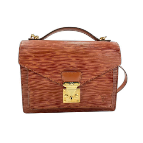 LOUIS VUITTON 2WAY Monceau Handbag Brown WS31823