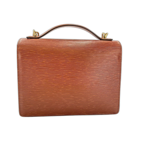 LOUIS VUITTON Epi 2WAY Monceau Handbag Brown WS31823