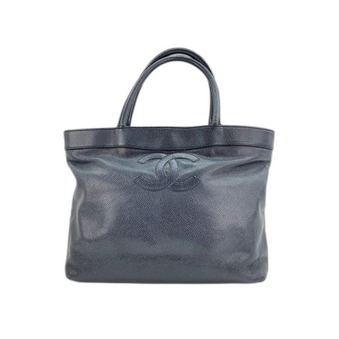CHANEL Caviar skin Tote Bag black WS31827