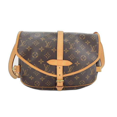 LOUIS VUITTON Saumur 30 Shoulder Bag Brown WS31829