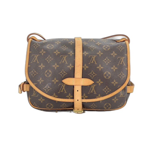 LOUIS VUITTON Saumur 30 Shoulder Bag Brown WS31829