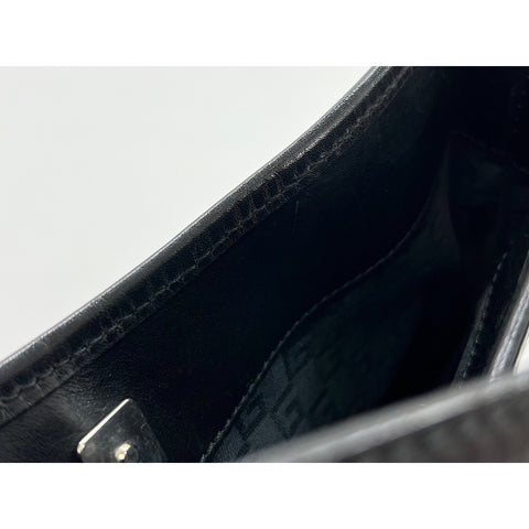 GUCCI Canvas Interlocking G Shoulder Bag black WS31833