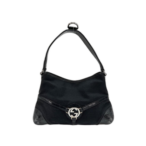 GUCCI Interlocking G Shoulder Bag black WS31833