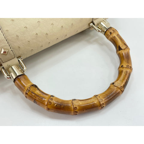 GUCCI Bamboo Handbag beige WS31834