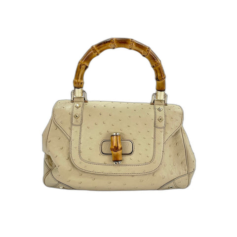 GUCCI Bamboo Handbag beige WS31834