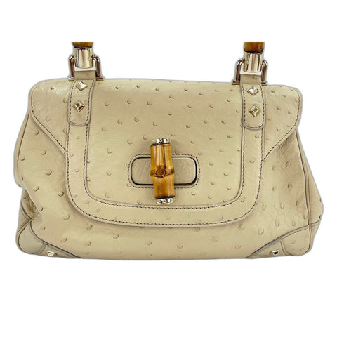 GUCCI Bamboo Handbag beige WS31834
