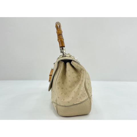 GUCCI Bamboo Handbag beige WS31834