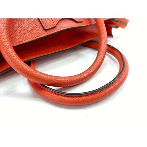 CELINE Luggage Mini Shopper Handbag Orange WS31835