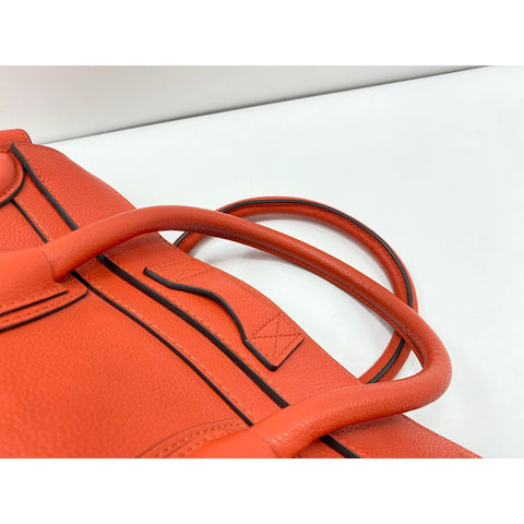 CELINE Luggage Mini Shopper Handbag Orange WS31835