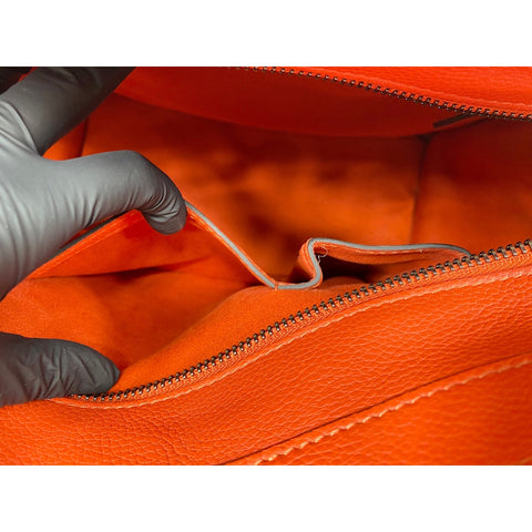 CELINE Luggage Mini Shopper Handbag Orange WS31835