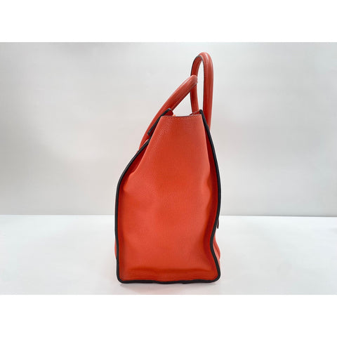 CELINE Luggage Mini Shopper Handbag Orange WS31835